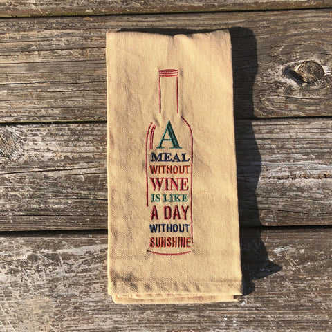 A Meal Without Wine Towel